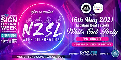 NZSL  Week Celebration - White Out Party primary image