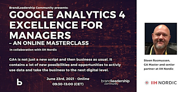Google Analytics 4 Excellence for Managers – An Online Masterclass