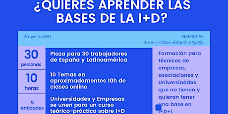 Imagen principal de Curso Internacional para la Iniciación a la I+D+i