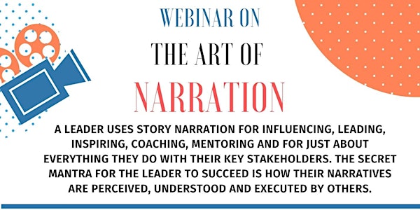 Webinar on the Art of Narration in Story Telling