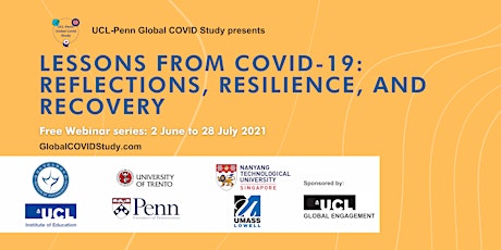 UCL-Penn Global COVID Study Summer Webinar Series: 2 June - 28 July 2021 primary image