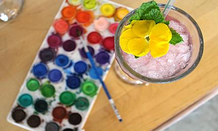 September Watercolor and Cocktails: A Sip + Paint Outdoors at Union Market image