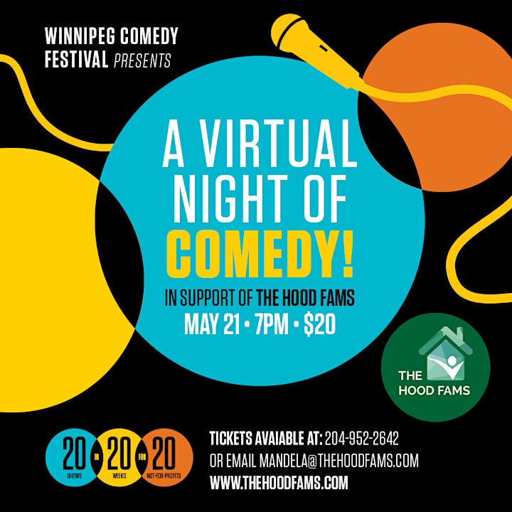A VIRTUAL NIGHT OF COMEDY! in Support of the HoodFams! image