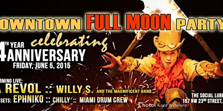 FULL MOON party 4-year Anniversary Celebration (Friday, June 5th @ TSL Lounge) primary image