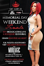 Memorial Day Weekend Grand Finale 5.23.15 at Mirage! 21+ primary image