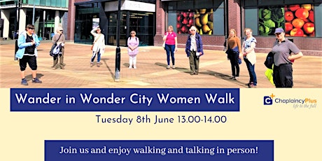 Wander in Wonder - City Women City Centre Lunchtime Walk - June 2021 primary image
