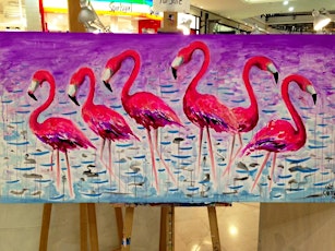 Kids School Holidays 'How to Paint Flamingos' Workshop primary image