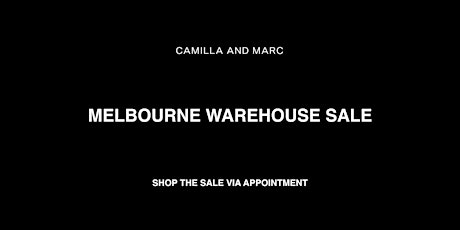 CAMILLA AND MARC WAREHOUSE SALE primary image