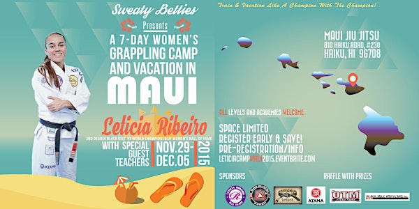 7-Day Women's Grappling Camp and Vacation in MAUI with LETICIA RIBEIRO