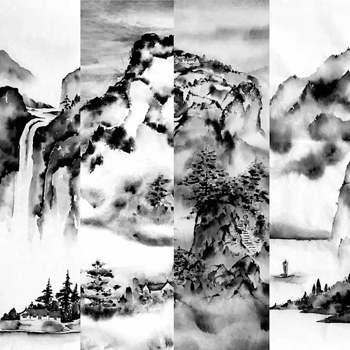 A Virtual  Introduction to Brush Painting - Traditional Ink Landscapes image