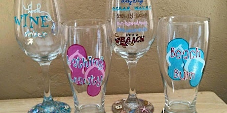 Summer Themed Glassware Painting at Jaime's Restaurant primary image