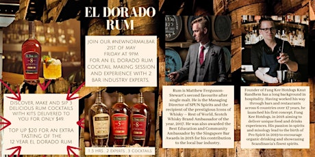 Discover, Make and Sip 3 El Dorado Rum Cocktails