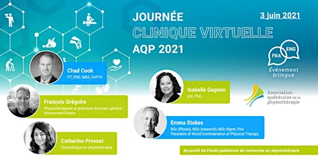 Journée Clinique Virtuelle et Assemblée générale annuelle AQP 2021 primary image