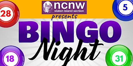 NCNW-SI Virtual Bingo Game Night