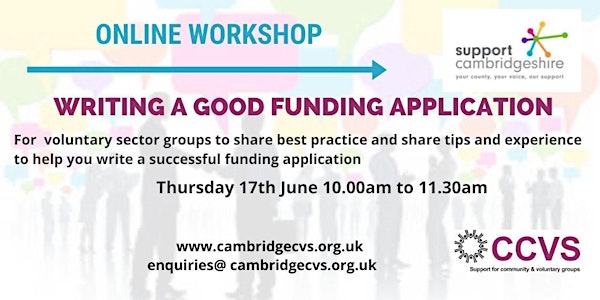 Writing a good funding application workshop