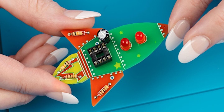 Workshop: Learn to Solder a Wearable Badge! Seniors, Adults + Kids. image