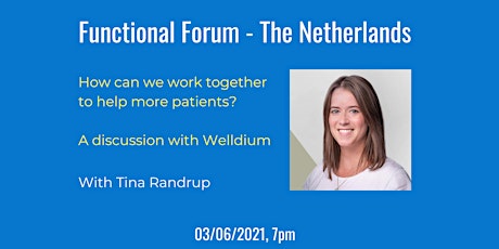 Primaire afbeelding van How can we work together to help more patients?  A discussion with Welldium