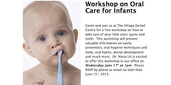 Village Dental Centre Workshop on Oral Care for Infants