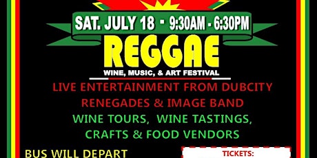 Linganore Winecellars Reggae Festival Bus Trip primary image