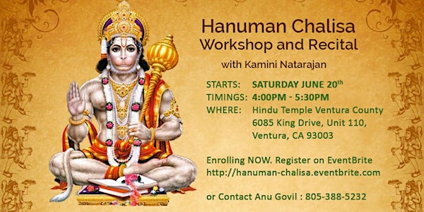 Hanuman Chalisa Workshop
