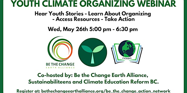 Youth Climate Organizing Webinar