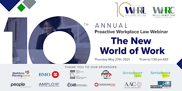 Tenth Annual Williams HR Proactive Workplace Webinar