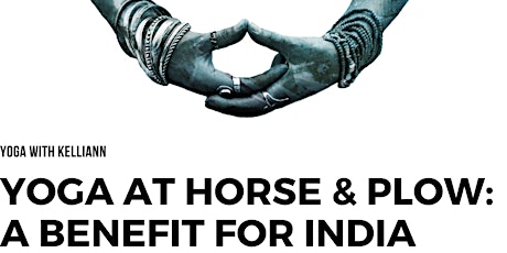 Yoga at Horse & Plow: a benefit for India primary image