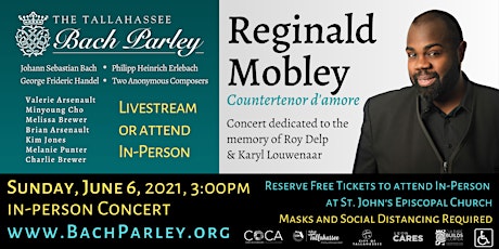 Reginald Mobley with Bach Parley – Concert – Sunday,  June 6 primary image