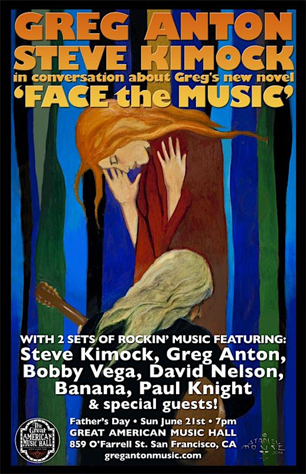 Greg Anton in Conversation w/ Steve Kimock about Greg's New Book "Face The Music" @ GAMH   Plus Two Rockin' Sets of Music w/ Special Guests