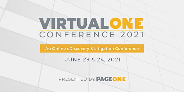Virtual One Conference 2021