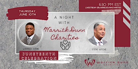 Juneteenth Celebration: A Night With Warrick Dunn Charities primary image