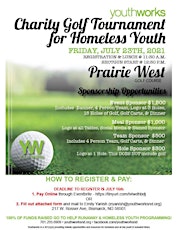 Youthworks Charity Golf Tournament for Homeless & Runaway Youth primary image
