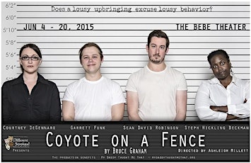 A Different Strokes PAC presents Coyote On A Fence,  by Bruce Graham. primary image