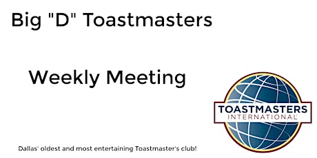 June 03 - Big "D" Toastmasters primary image