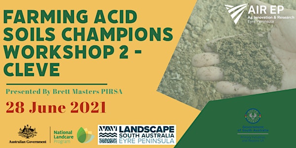 Farming acid soils champions  - Workshop 2