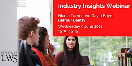 Imagem principal do evento Industry Insights: A Day in the Life of a Balfour Beatty Graduate