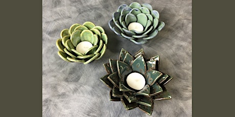 DIY Ceramic Succulent Tealight