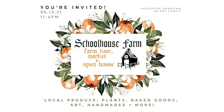 Schoolhouse Farm: Farm Tour, market and open house primary image
