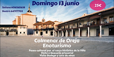 Ruta Cultural y de Enoturismo en Colmenar de Oreja, con Cata de Vinos
