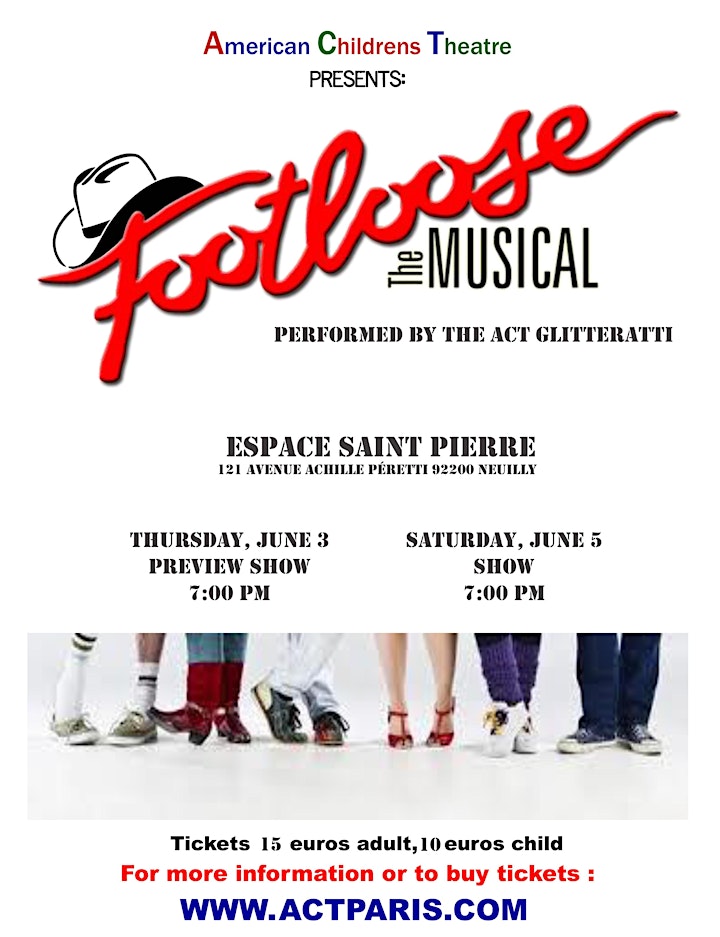 Join us for our Fun "Footloose" show by ACT Glitteratti image