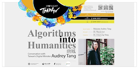 Algorithms into Humanities - Conversation with Digital Minister Audrey Tang primary image