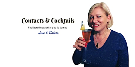Imagem principal de Online Business Networking Contacts & Cocktails  facilitated by Jo James