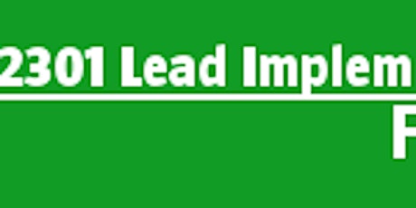Business Continuity 22301 Lead  Implementer bilhetes