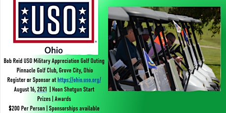2021 Bob Reid USO Military Appreciation Golf Outing Volunteer Support