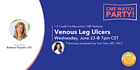 CME Watch Party: Venous Leg Ulcers (IL) primary image