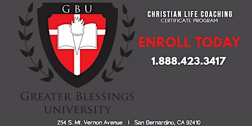 2021-2022 Christian Life Coaching Certificate Program (Mondays)