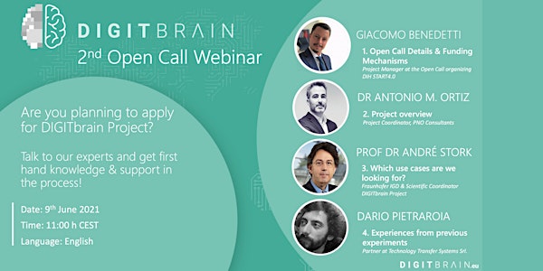 Find out everything about the DIGITbrain 2nd Open Call