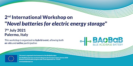 Primaire afbeelding van 2nd International Workshop on "Novel batteries for electric energy storage"