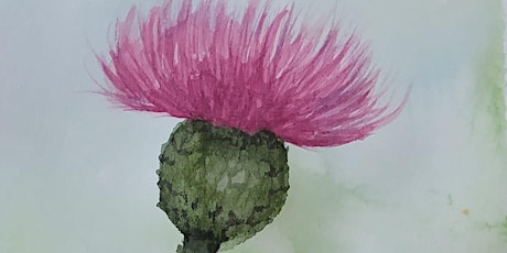 Watercolour with Lauriel - Fun, Friendly ONLINE session - The Thistle primary image
