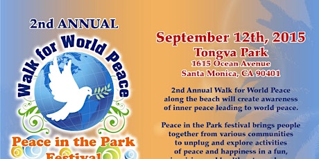 2nd Annual Peace Walk and Peace in the Park Festival primary image